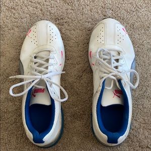 Puma white/blue/pink sneakers
